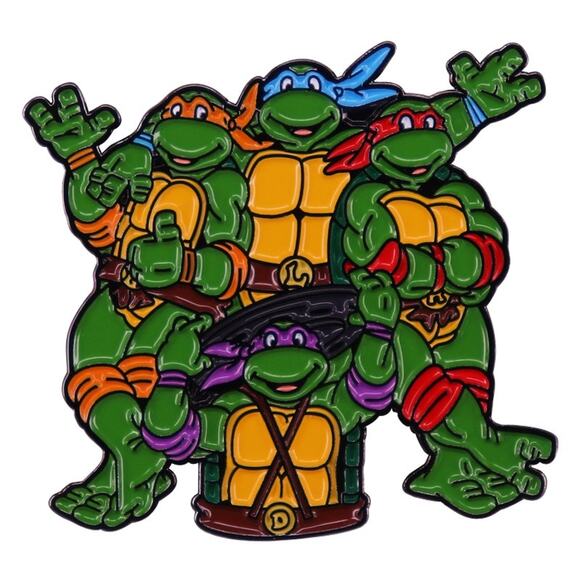 Teenage Mutant Ninja Turtles TMNT Enamel Pins 18 - Picture 3 of 4